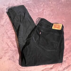 Levi's 511 Black Corduroy Pants (38x30) - Like New